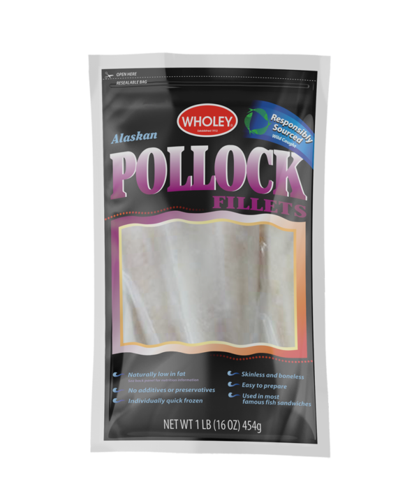 1 lb Pollock Fillets WFWO-front