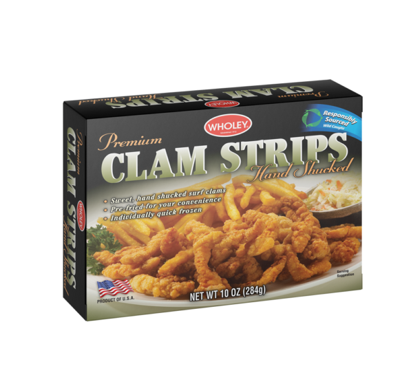 Clam Strips box-front
