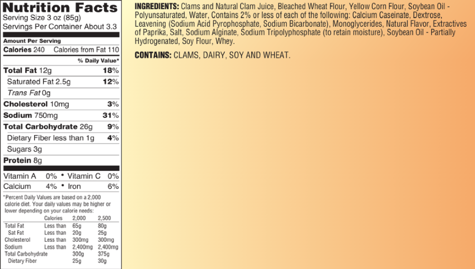 Breaded Clam Strips Wholey Seafood