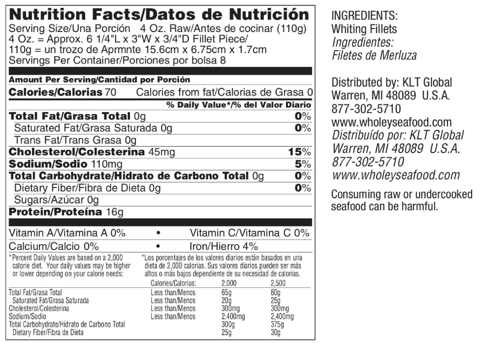 Whiting Fillets Wholey Seafood